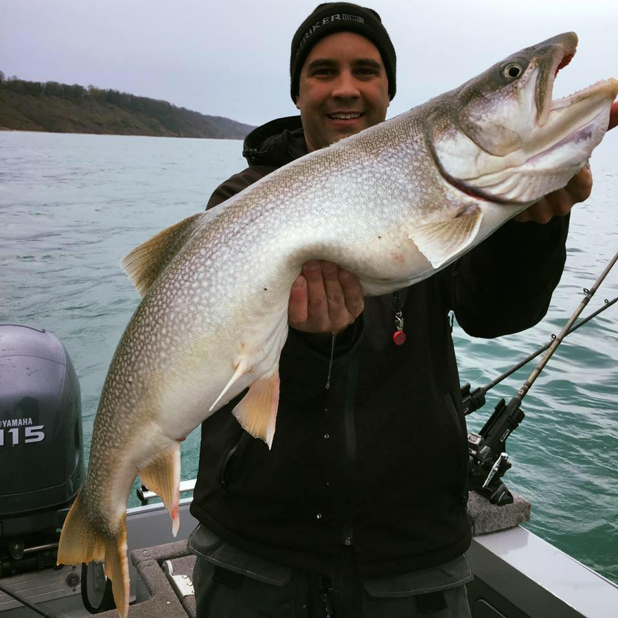 Lake Michigan anglers can now enjoy a year-round season and a bag limit of five lake trout under rules effective March 17, 2018. - Photo credit: Jason Richter 