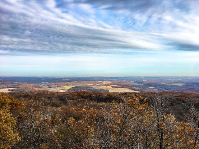 View from the east tower at Blue Mound State Park - Photo credit: Katie Godding