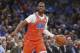 Oklahoma City Thunder guard Chris Paul (3) in the second half of an NBA basketball game against the Golden State Warriors Sunday, Oct. 27, 2019, in Oklahoma City. (AP Photo/Sue Ogrocki)