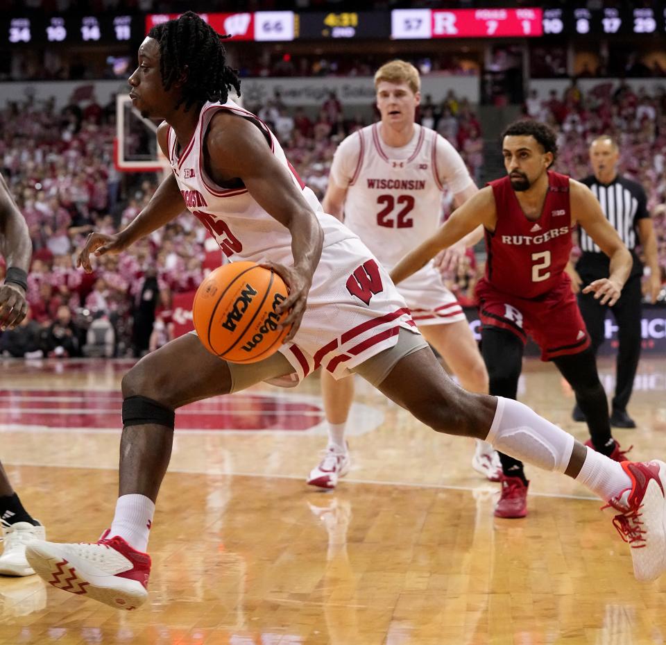 Guard John Blackwell led Wisconsin with 17 points in a victory over Rutgers last week.