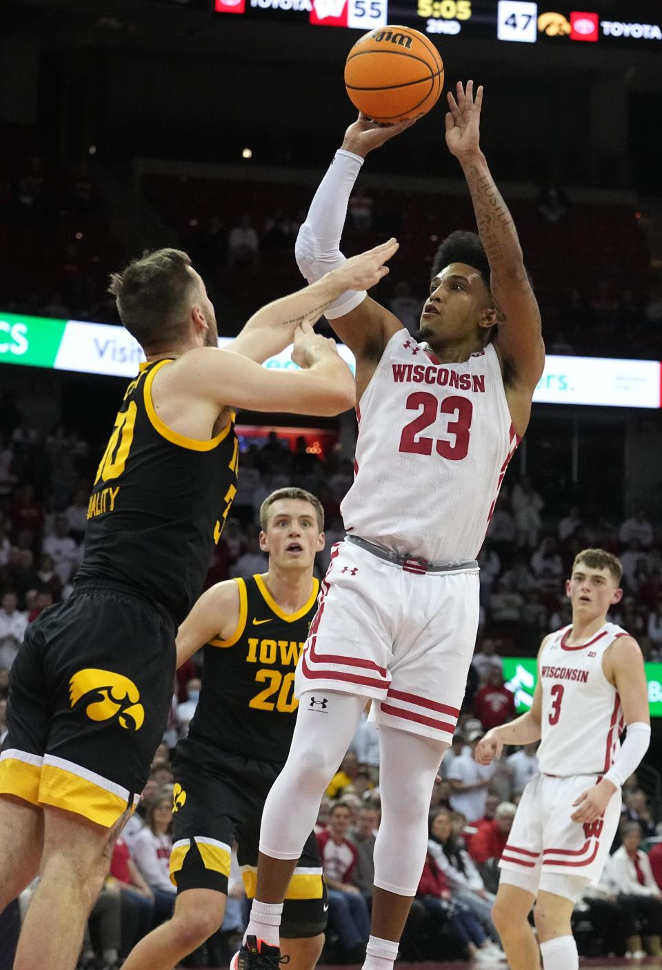 Wisconsin guard Chucky Hepburn has been cleared to play against Purdue Thursday night.